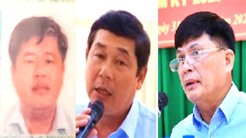 Châu Vĩnh Lộc, Hồ Minh Cường và Trần Tiến Đạt (từ trái qua phải)