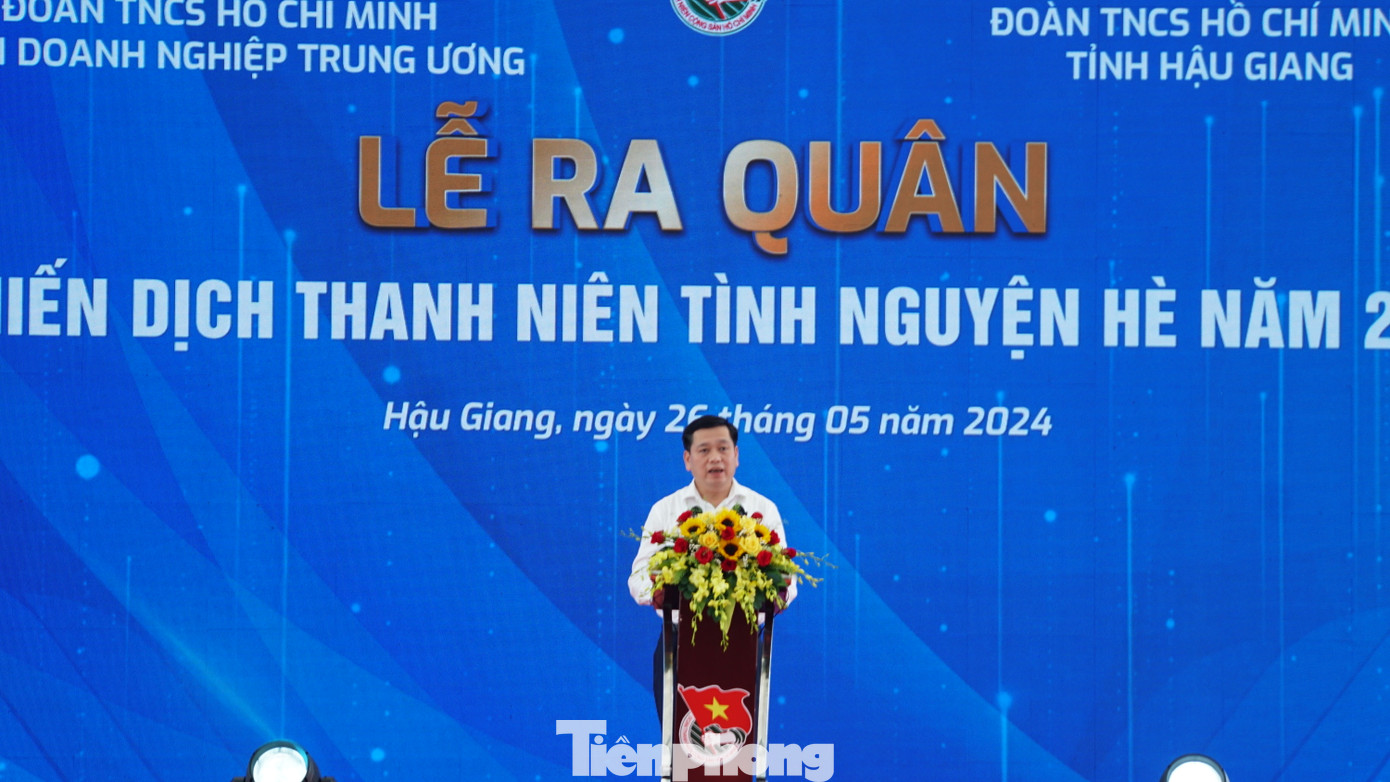 Ông Nguyễn Long Hải - Bí thư Đảng ủy Khối Doanh nghiệp Trung ương phát biểu tại buổi lễ. Ảnh: Hòa Hội Ông Nguyễn Long Hải - Bí thư Đảng ủy Khối Doanh nghiệp Trung ương phát biểu tại buổi lễ. Ảnh: Hòa Hội