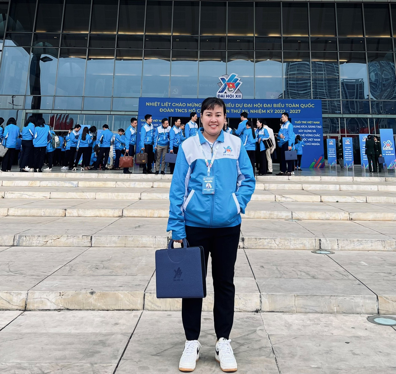 Chị Phạm Lê Phương Thảo, Phó Bí thư Đoàn trường, Chủ tịch Hội Sinh viên trường đại học Trà Vinh. Ảnh: NVCC