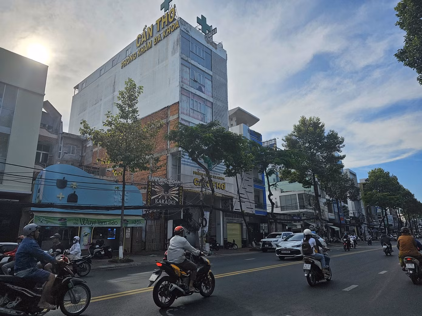 Phòng khám Đa khoa Cần Thơ thời điểm chưa bị tước giấy phép hoạt động. Ảnh: An Bình