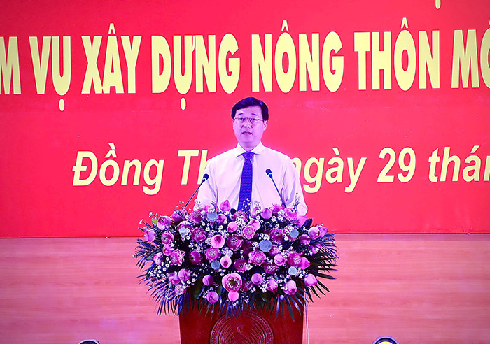 Bí thư Tỉnh uỷ Đồng Tháp Lê Quốc Phong phát biểu tại buổi lễ. Bí thư Tỉnh uỷ Đồng Tháp Lê Quốc Phong phát biểu tại buổi lễ.
