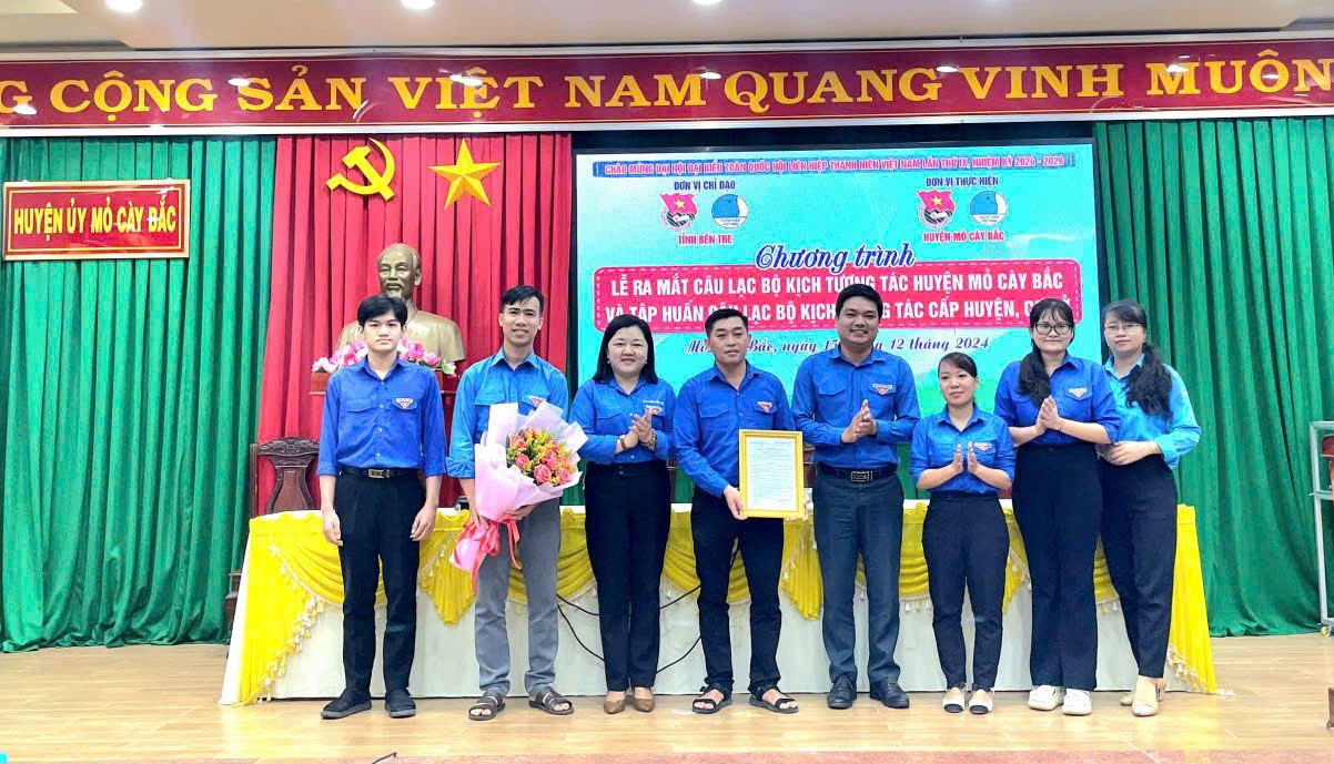 Ra mắt Câu lạc bộ Kịch tương tác huyện Mỏ Cày Bắc, tỉnh Bến Tre. Ra mắt Câu lạc bộ Kịch tương tác huyện Mỏ Cày Bắc, tỉnh Bến Tre.