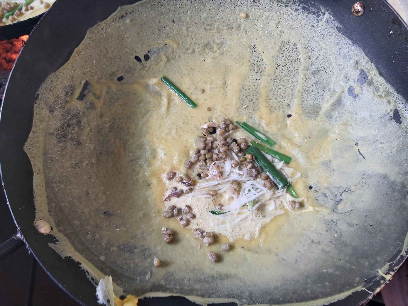 Một chiếc bánh xèo chay