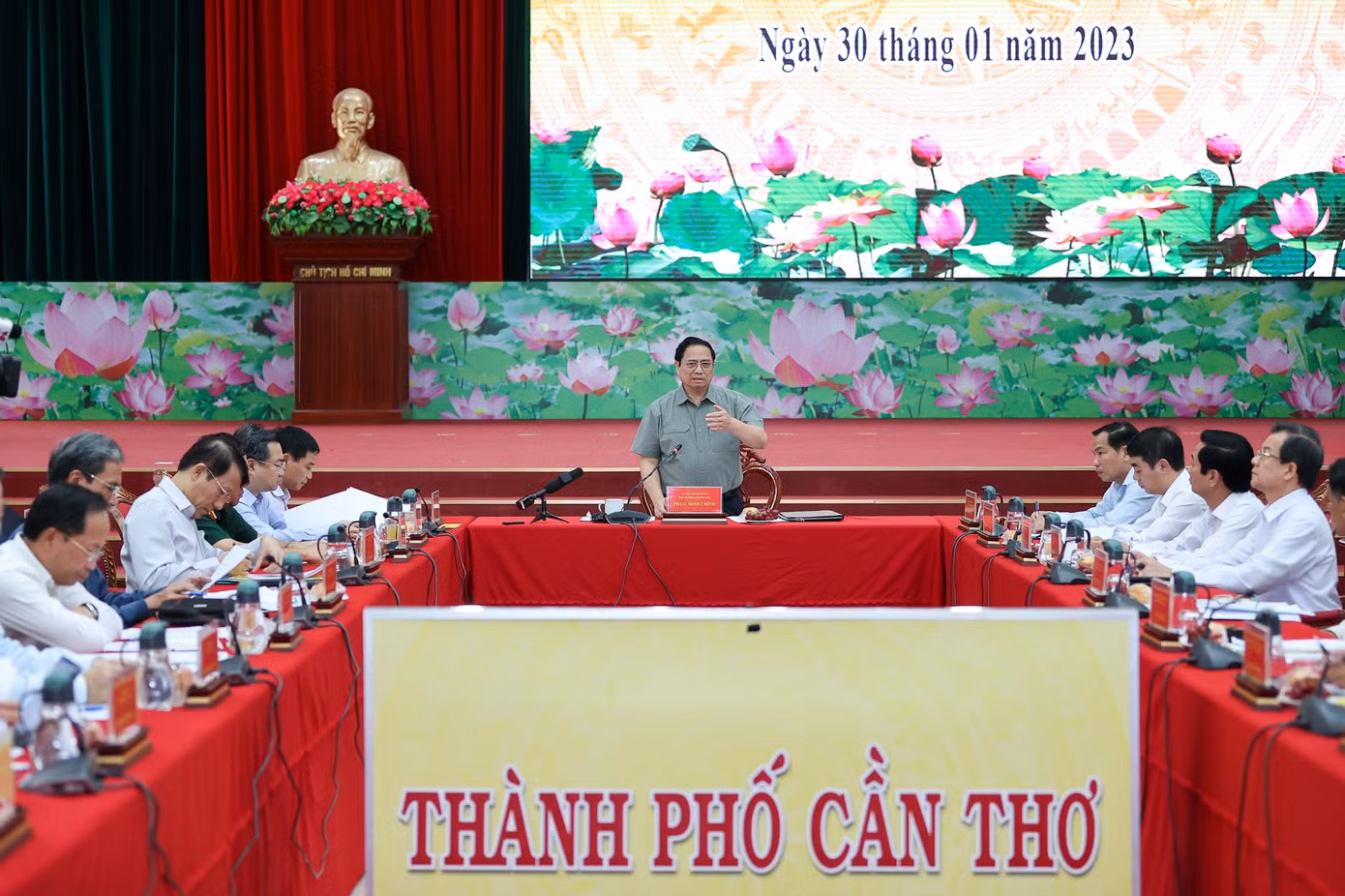 Thủ tướng Phạm Minh Chính phát biểu tại buổi làm việc (Ảnh: VGP).