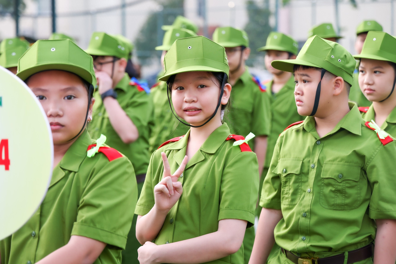 Học viên sẵn sàng tham gia học làm chiến sĩ công an nhân dân. Ảnh: CA CT.