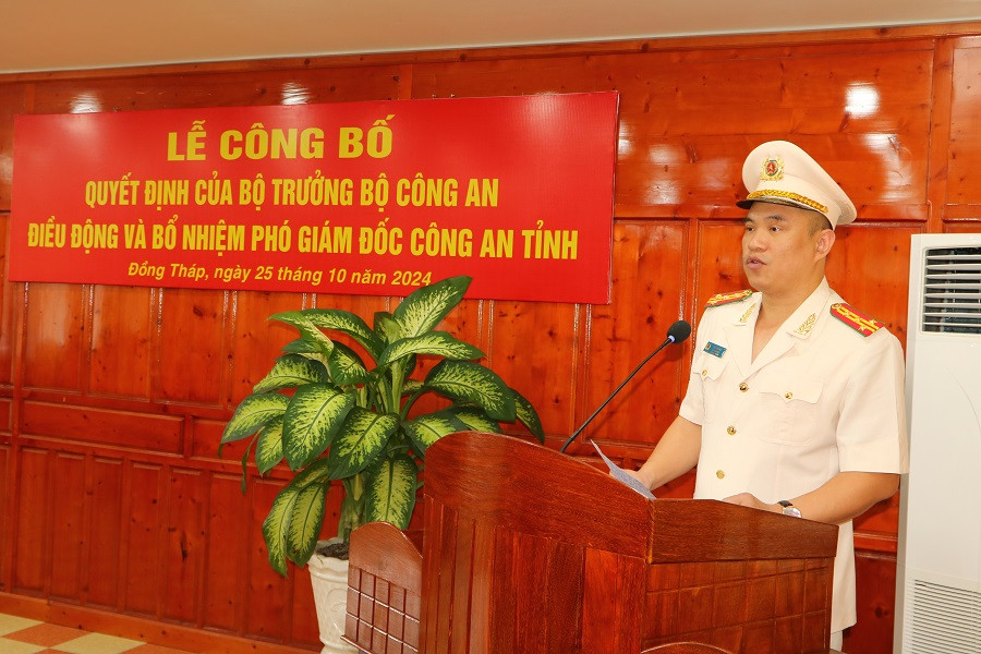 Đại tá Hà Văn Bắc - tân Phó Giám đốc Công an tỉnh Đồng Tháp.