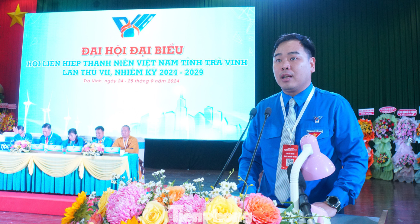 Anh Nguyễn Xuân Hiếu - Phó Chủ tịch Trung ương Hội LHTN Việt Nam phát biểu chỉ đạo đại hội. Ảnh: Hòa Hội Anh Nguyễn Xuân Hiếu - Phó Chủ tịch Trung ương Hội LHTN Việt Nam phát biểu chỉ đạo đại hội. Ảnh: Hòa Hội