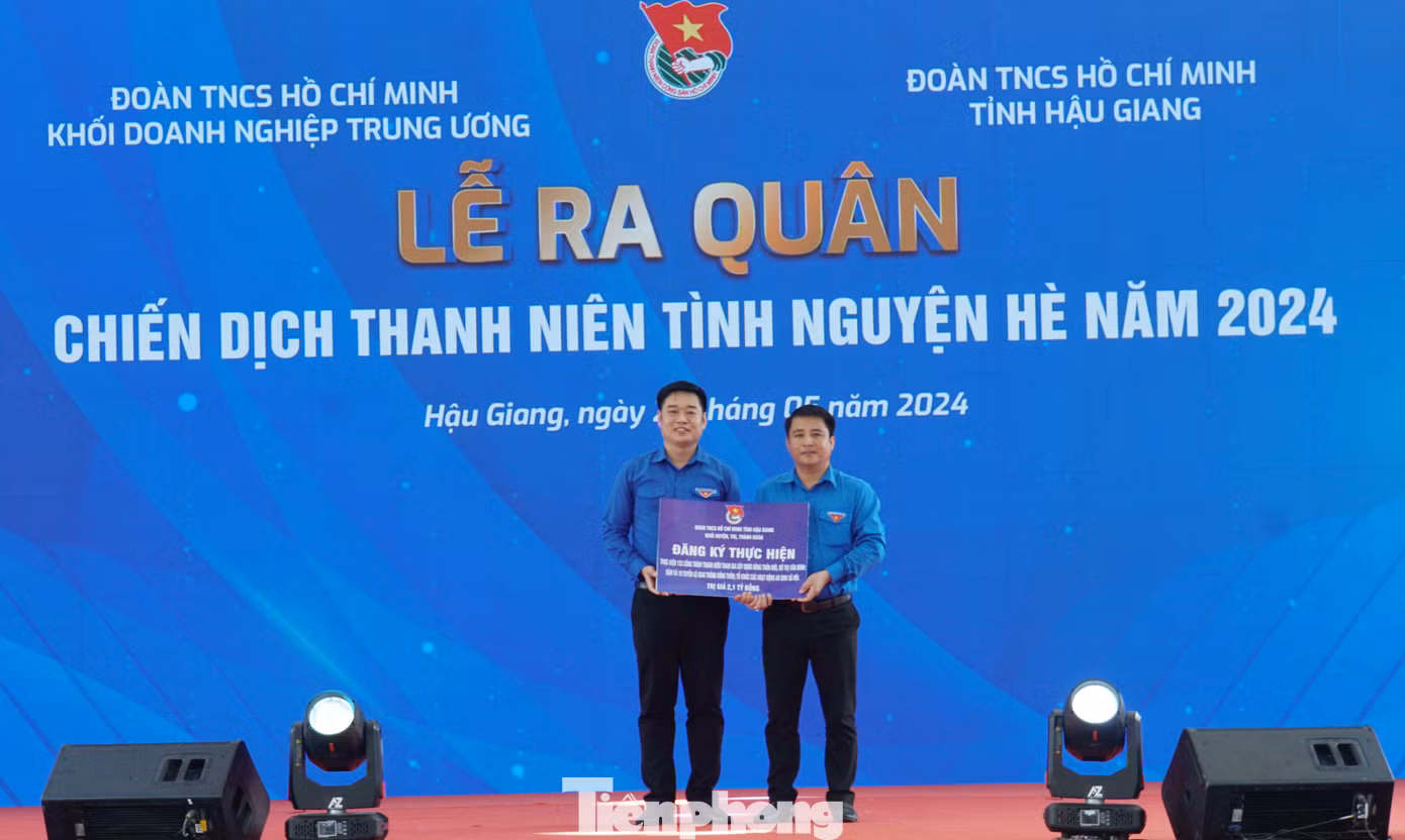 Huyện Đoàn Châu Thành (Hậu Giang) đăng ký thực hiện công trình thanh niên. Ảnh: Hòa Hội Huyện Đoàn Châu Thành (Hậu Giang) đăng ký thực hiện công trình thanh niên. Ảnh: Hòa Hội