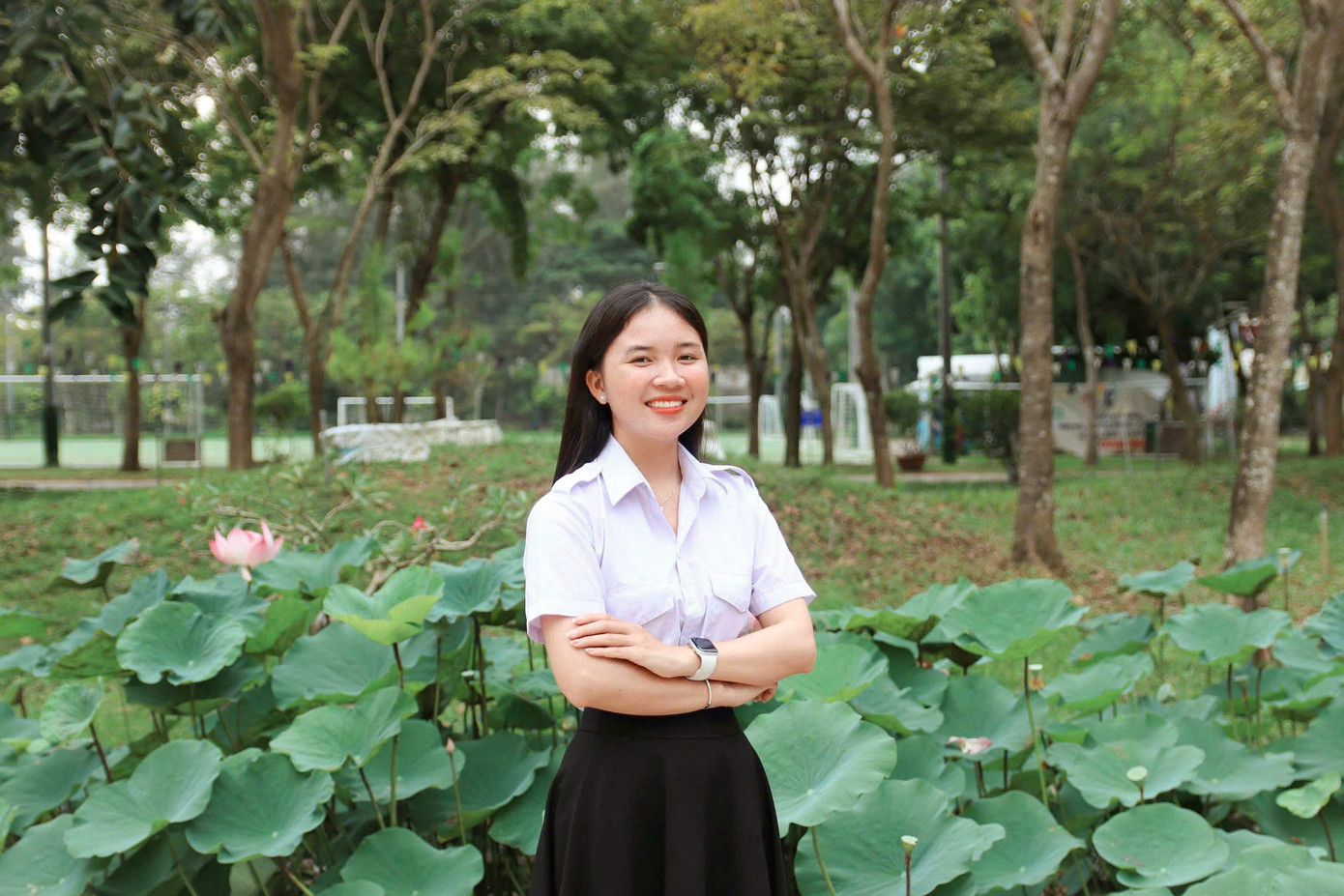 Nguyễn Khánh Bảo Thuý Vy - Phó Chủ tịch Hội Sinh viên Trường Đại học Trà Vinh.