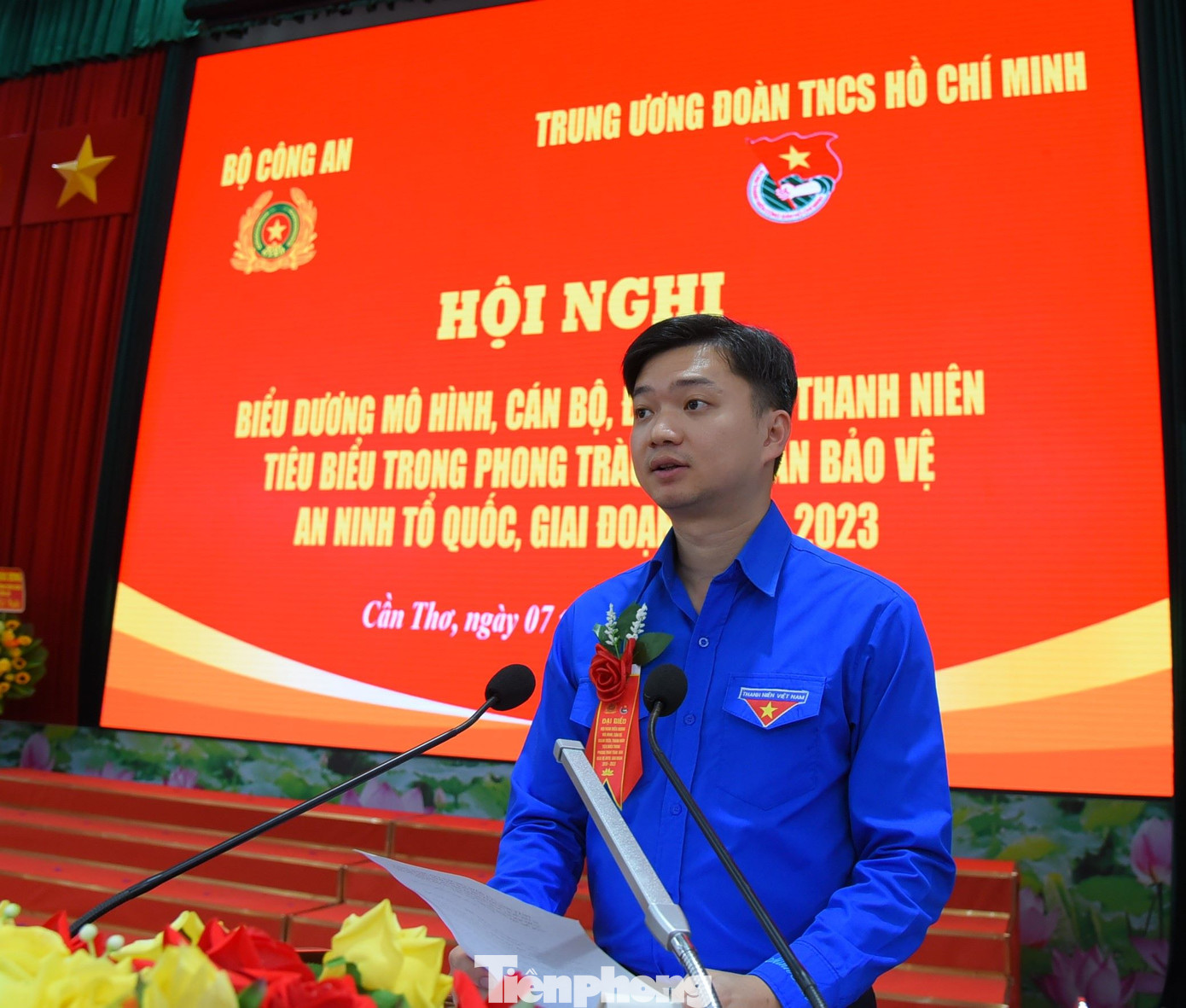 Anh Nguyễn Minh Triết - Bí thư Trung ương Đoàn, Chủ tịch Hội Sinh viên Việt Nam phát biểu tại hội nghị. Ảnh: Hòa Hội Anh Nguyễn Minh Triết - Bí thư Trung ương Đoàn, Chủ tịch Hội Sinh viên Việt Nam phát biểu tại hội nghị. Ảnh: Hòa Hội