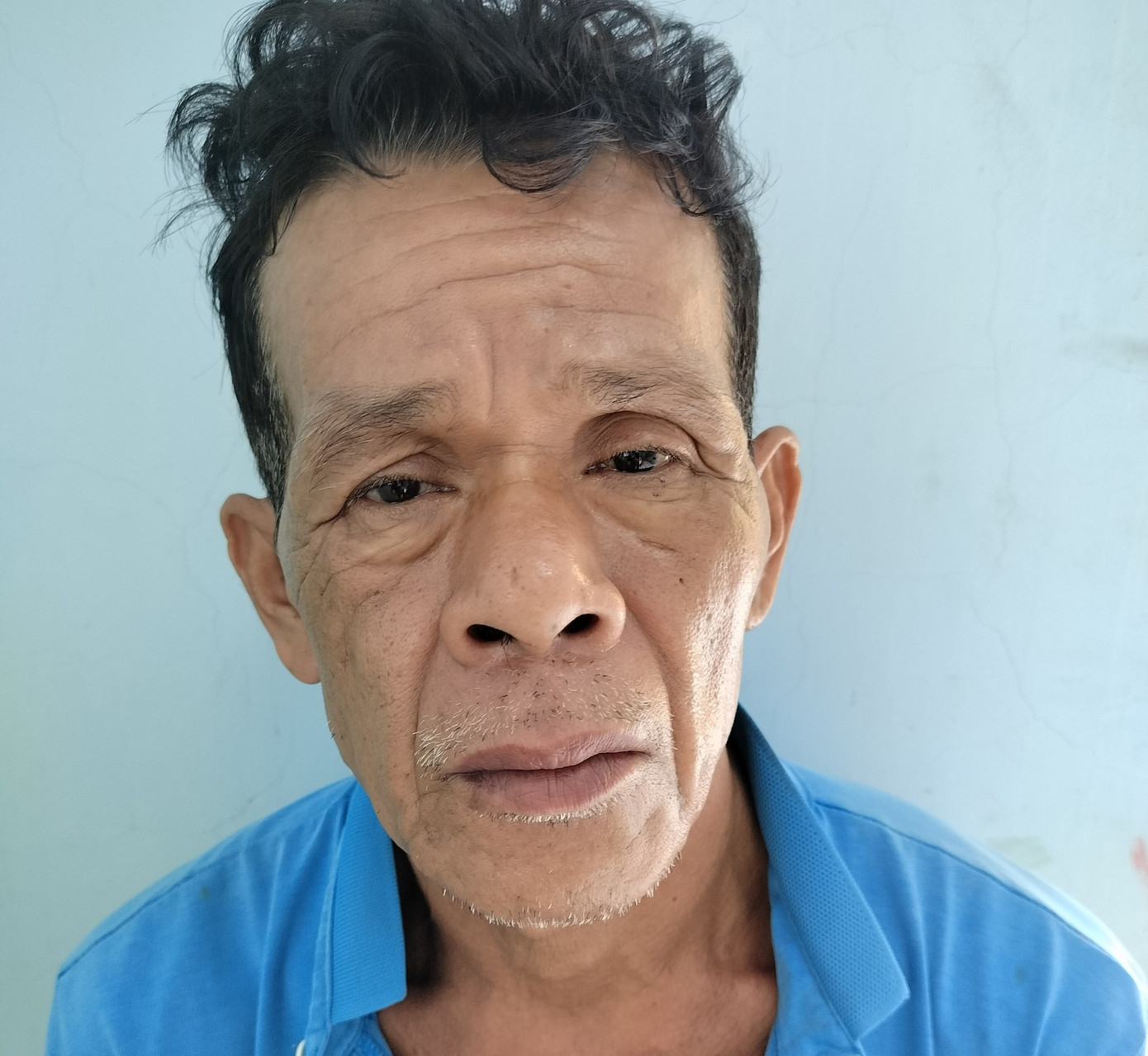 Nghi phạm Trần Văn Ung tại cơ quan công an. Nghi phạm Trần Văn Ung tại cơ quan công an.