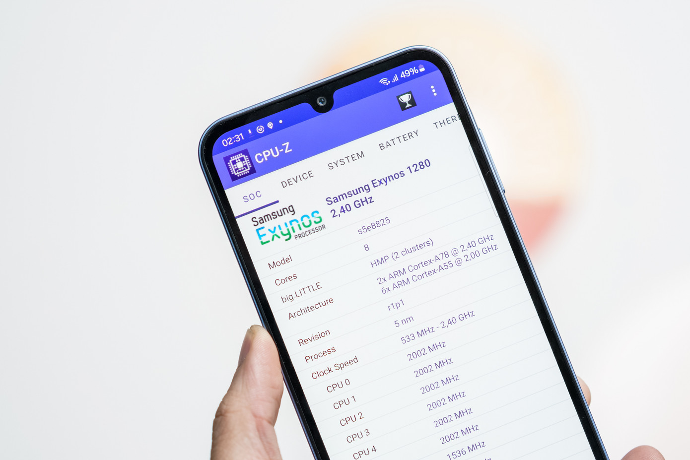 Cấu hình mạnh mẽ chip Exynos 1280 8 nhân được trang bị trên Galaxy A25 5G. Cấu hình mạnh mẽ chip Exynos 1280 8 nhân được trang bị trên Galaxy A25 5G.