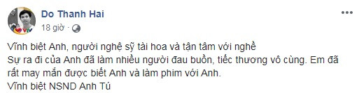Xót xa những dòng tiễn biệt NSND Anh Tú của nghệ sĩ Việt ảnh 5