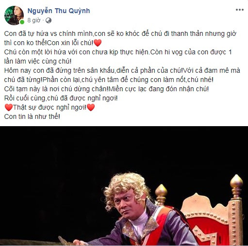 Xót xa những dòng tiễn biệt NSND Anh Tú của nghệ sĩ Việt ảnh 8