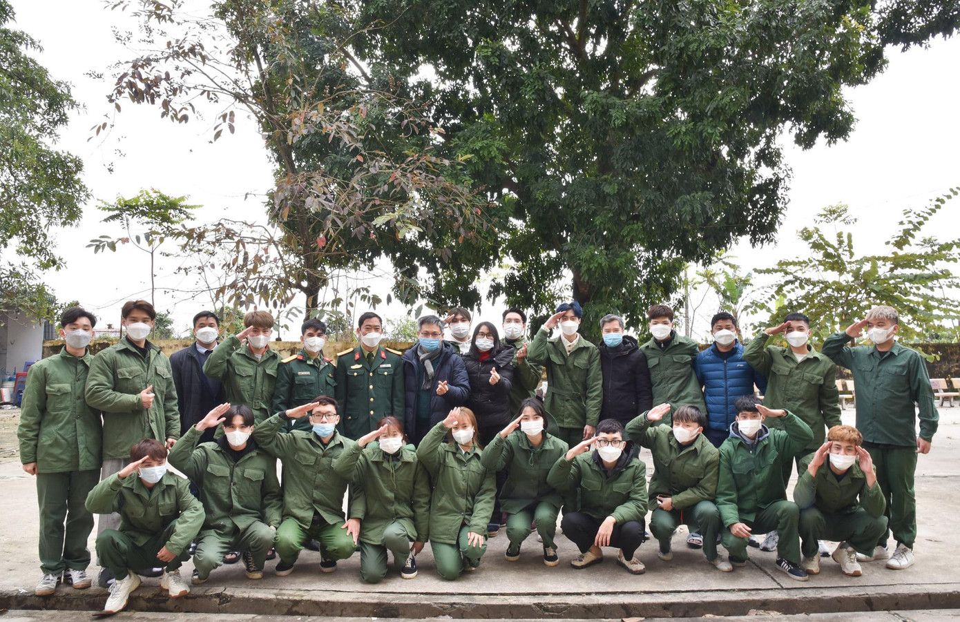 Sinh viên trường ĐH Phenikaa tại Trung tâm Giáo dục QPAN. Ảnh: PhenikaaU