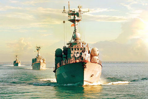 Ngoài Gepard, Hải quân Nhân dân Việt Nam còn có đội tàu tên lửa cỡ nhỏ đông đảo. Trong ảnh, các tàu hộ tống tên lửa project 1241RE trang bị tổ hợp tên lửa đối hạm SS-N-2C tầm bắn 80km (nguồn: Báo QĐND)