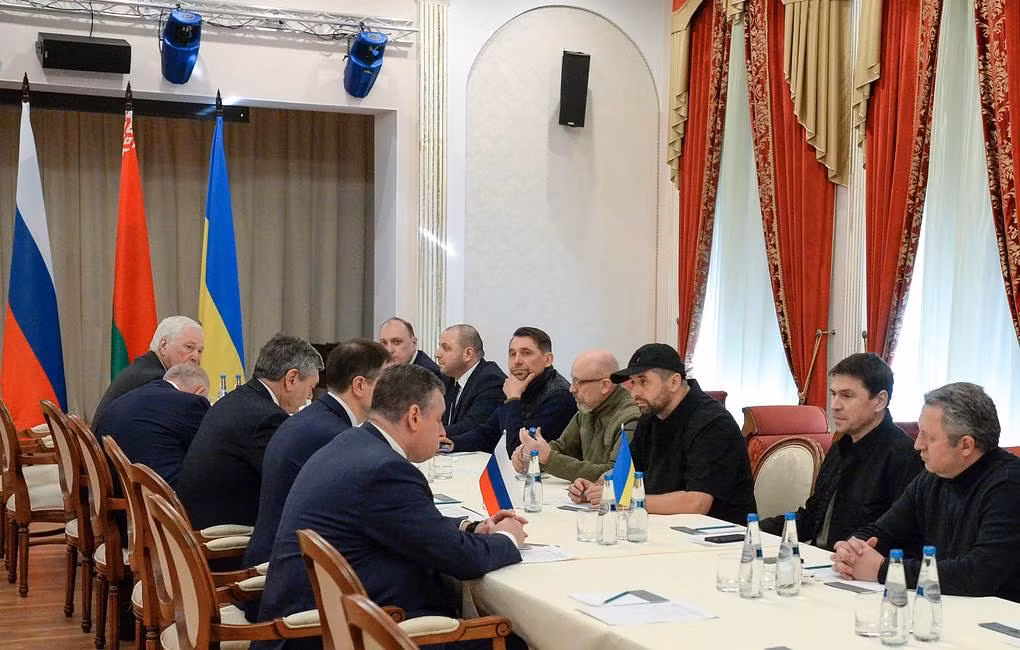 Nga-Ukraine đàm phán vòng một ở Belarus. Ảnh: TASS. Nga-Ukraine đàm phán vòng một ở Belarus. Ảnh: TASS.