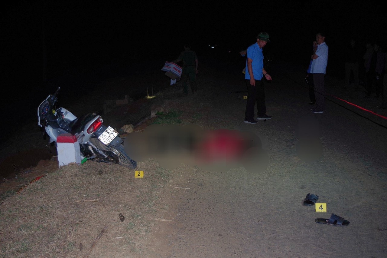 Hiện trường vụ án mạng. Ảnh: Công an Sơn La. Hiện trường vụ án mạng. Ảnh: Công an Sơn La.