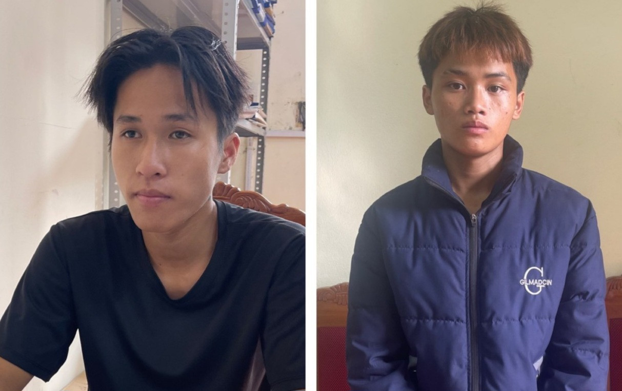Lò Chính Lương và Hoàng Văn Tiến. Ảnh: Công an Sơn La. Lò Chính Lương và Hoàng Văn Tiến. Ảnh: Công an Sơn La.
