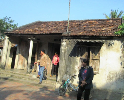 Ngôi nhà nơi gia đình cháu N. đang sống