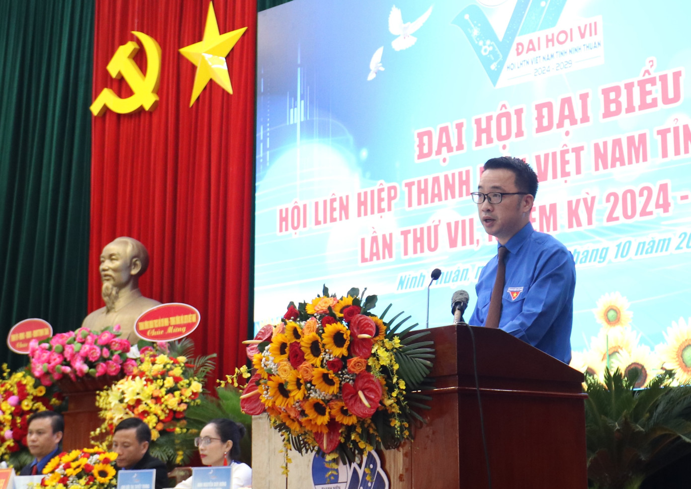 Anh Nguyễn Tường Lâm phát biểu chỉ đạo tại Đại hội Hội LHTN Việt Nam tỉnh Ninh Thuận.