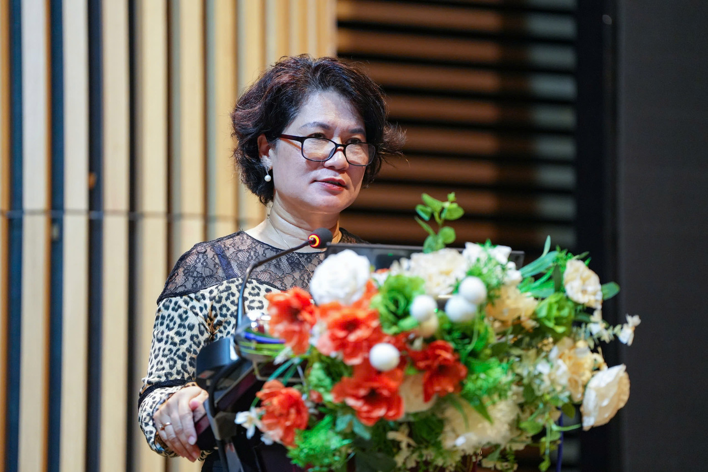 Nhà báo Nguyễn Thu Hà - Phó Giám đốc Trung tâm nội dung số - Đài truyền hình Việt Nam, đánh giá cao chất lượng các tác phẩm video số.