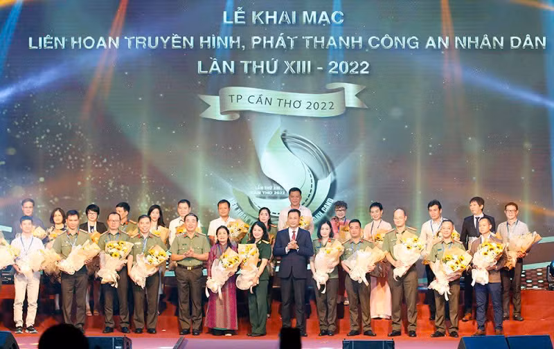 Liên hoan Truyền hình - Phát thanh CAND lần thứ 13 được tổ chức thành công tại TP. Cần Thơ. Ảnh: Thanh Thanh.