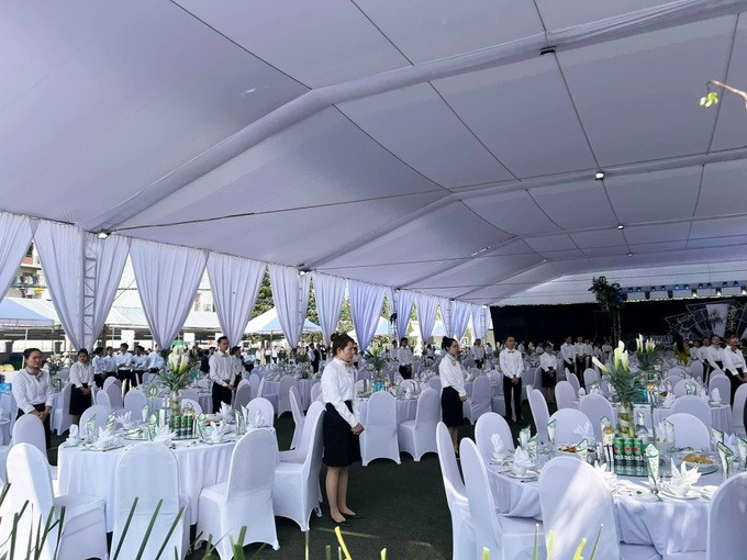 Không gian tiệc cưới với sức chứa hơn 1.500 người. - Ảnh: Facebook. Không gian tiệc cưới với sức chứa hơn 1.500 người. - Ảnh: Facebook.