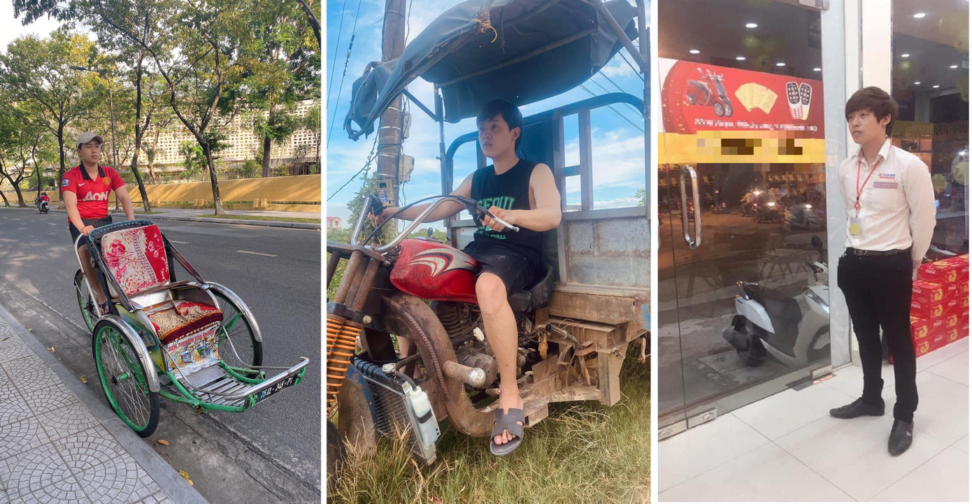 Những bức ảnh kỷ niệm thời sinh viên Quang Huy đi làm thêm. Những bức ảnh kỷ niệm thời sinh viên Quang Huy đi làm thêm.