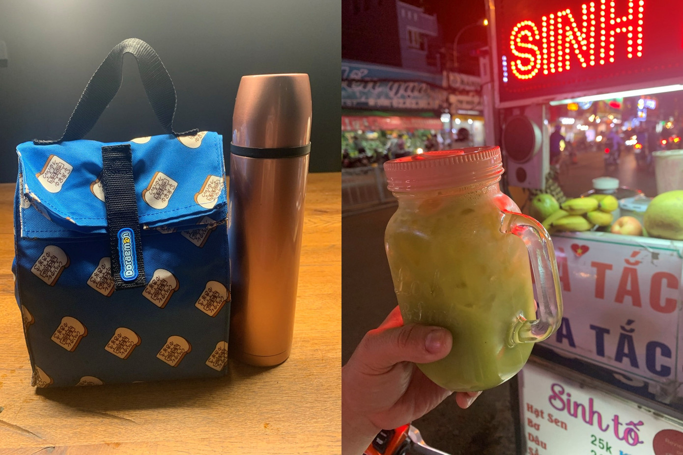 Đi làm, đi chơi, mua thực phẩm bên ngoài... Ái Như đều cố gắng tự mang theo đồ đựng để không phát sinh rác.