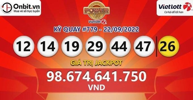 Bộ số may mắn của giải jackpot 1.