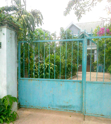 Căn nhà của vợ chồng ông Trần Đình Chiến, nơi bị cướp đột nhập lấy 186 lượng vàng