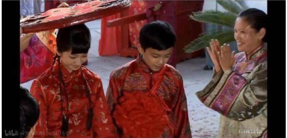 Cảnh hôn lễ của Ngô Lỗi trong bộ phim trên.