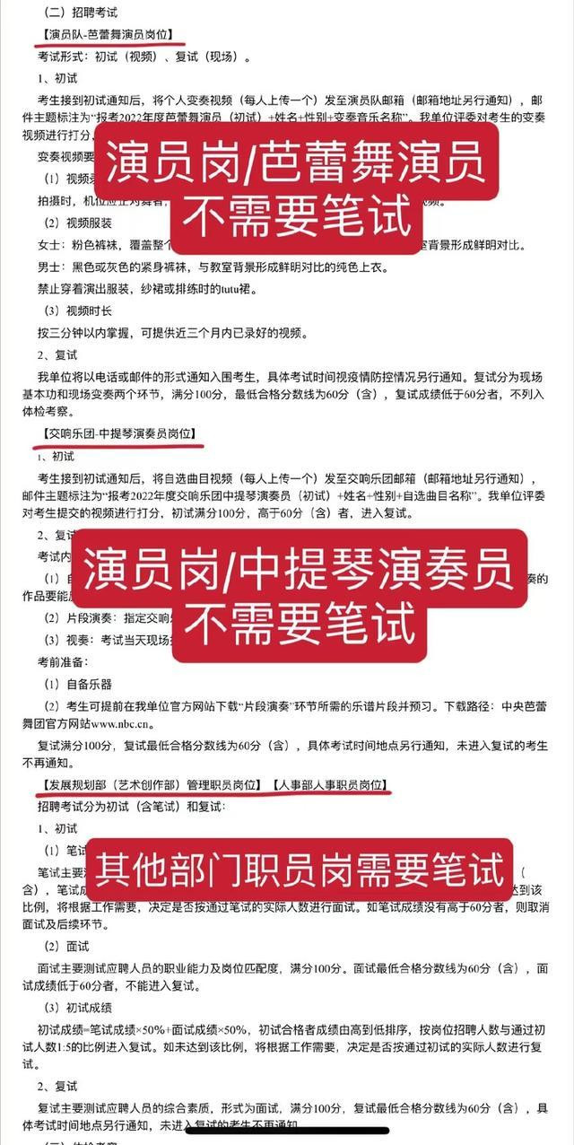 Ngoài vị trí Diễn viên, cũng có một số vị trí khác không cần thi viết.