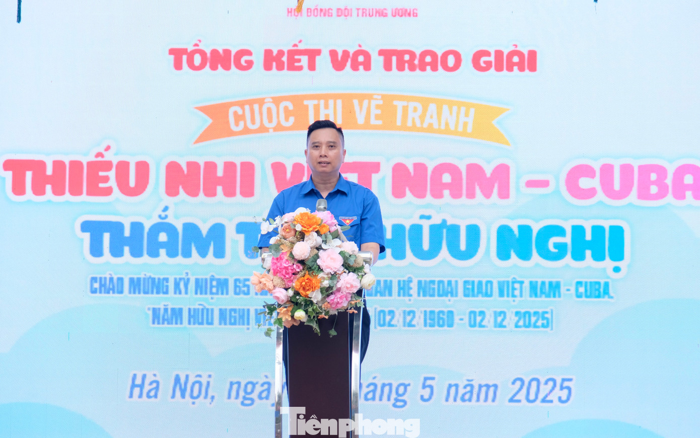 Anh Lê Anh Quân - Phó Chủ tịch Hội đồng Đội Trung ương phát biểu tại chương trình. Ảnh: Châu Linh Anh Lê Anh Quân - Phó Chủ tịch Hội đồng Đội Trung ương phát biểu tại chương trình. Ảnh: Châu Linh