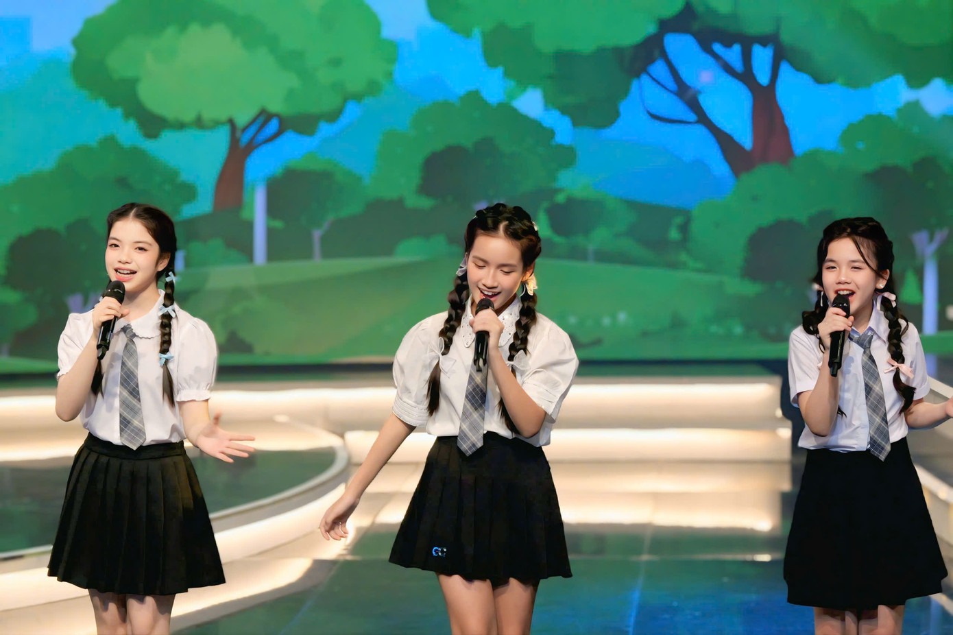 Thiên Kim tự tin, toả sáng trên các sân khấu lớn.