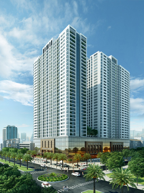 Phối cảnh tòa nhà Tower 9