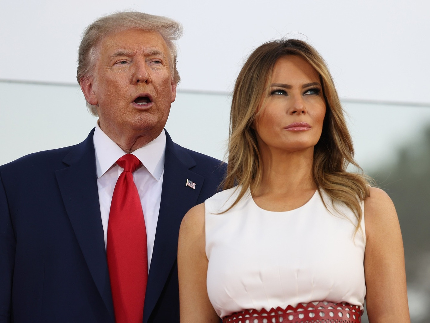 Bà Melania không bình luận, cũng không tham dự phiên tòa xét xử ông Trump. Ảnh: Getty Images.