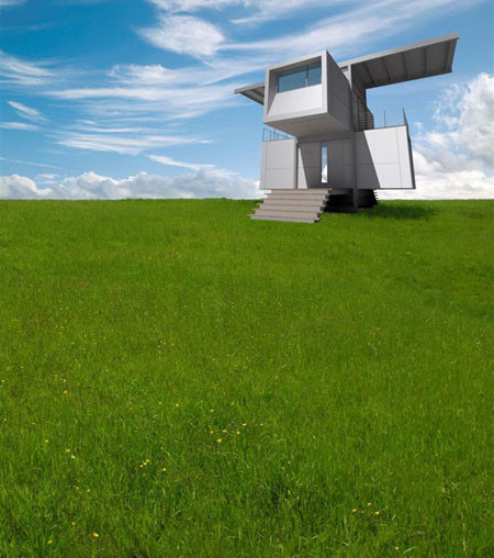 Nhà Zero (số 0). Toàn bộ thiết bị trong nhà đều sử dụng năng lượng mặt trời