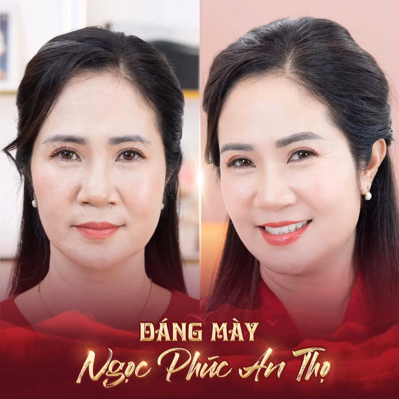 NSND Lan Hương, NSƯT Nguyệt Hằng... nhận quảng cáo cho nhiều cơ sở thẩm mỹ cùng dịch vụ làm chân mày, môi phong thủy.