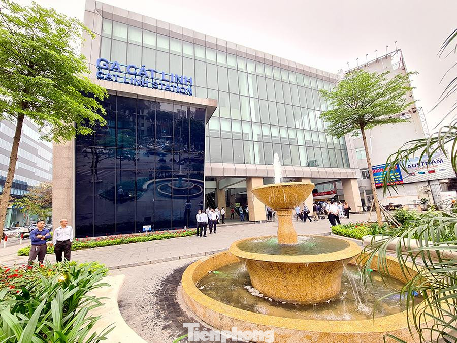 Ga Cát Linh của tuyến đường sắt đô thị Cát Linh - Hà Đông.