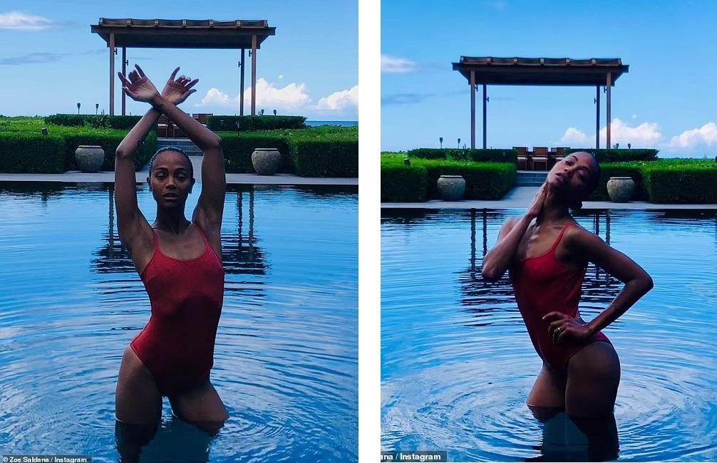 Mỹ nhân "Vệ binh dải ngân hà" Zoe Saldana khoe thân hình mảnh mai, nuột nà như siêu mẫu ở tuổi 43. Mỹ nhân "Vệ binh dải ngân hà" Zoe Saldana khoe thân hình mảnh mai, nuột nà như siêu mẫu ở tuổi 43.