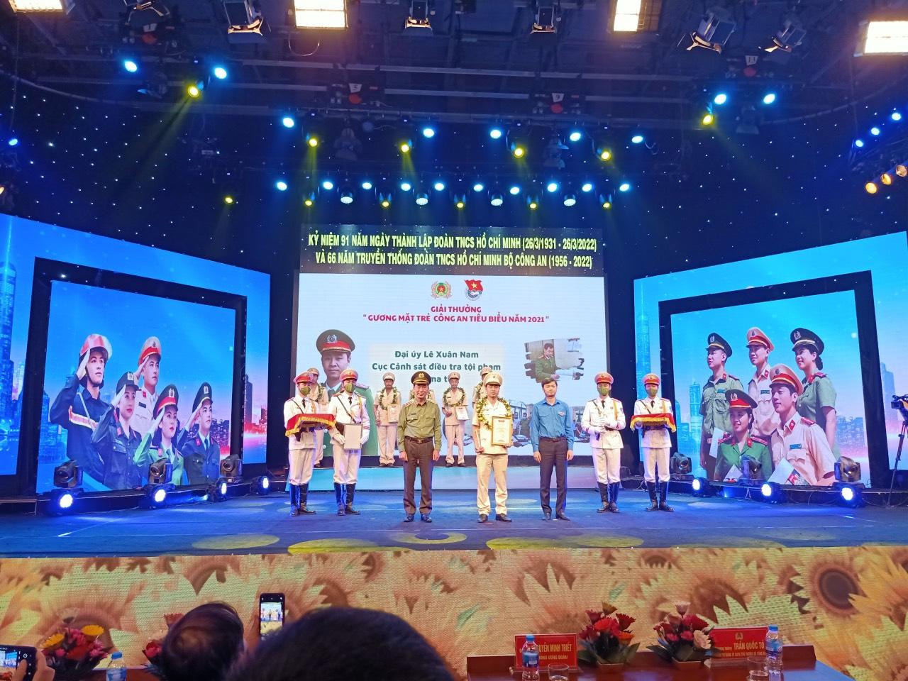 Giải thưởng Gương mặt trẻ Công an tiêu biểu năm 2021.