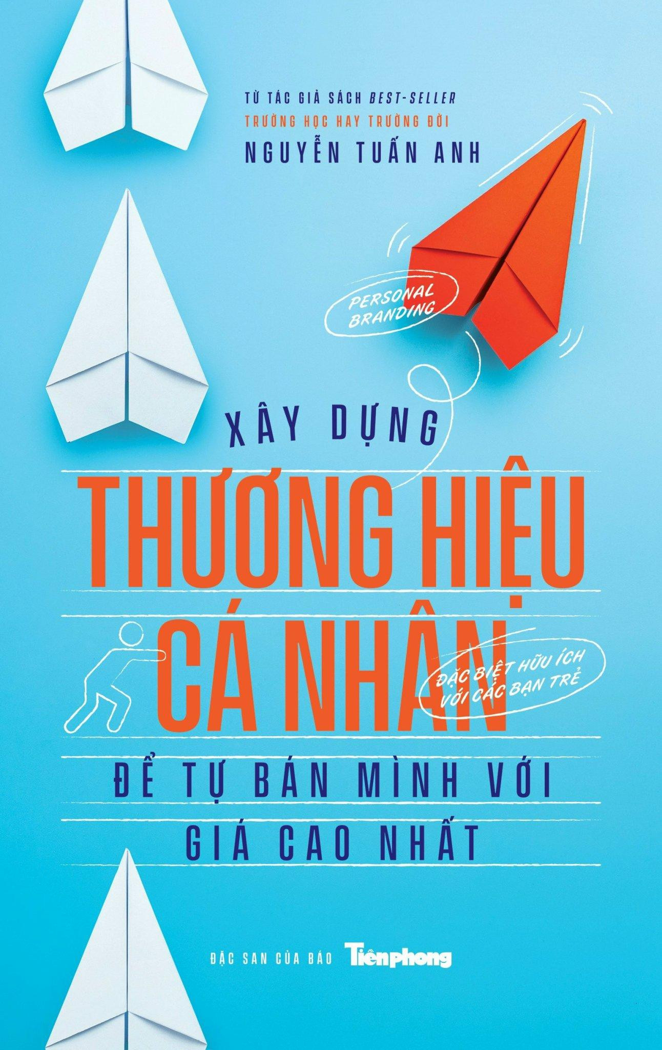 Xây dựng thương hiệu cá nhân để tự bán mình với giá cao nhất được xuất bản và phát hành bởi báo Tiền Phong. Đặc san gồm 9 chương: Làm ngay đi, đừng ngại!; Những lầm tưởng tai hại; USP của bạn là gì?; Bạn còn gì hấp dẫn nữa không?; Truyền thông là con dao hai lưỡi; Những “đòn bẩy” diệu kỳ; Thương hiệu cá nhân còn có giá trị cao hơn doanh nhiệp?; Công thức chuẩn để xây dựng thương hiệu cá nhân thành công; Xây dựng thương hiệu cá nhân từ góc nhìn người trong cuộc. Đặc san có khổ 13x20 cm, gồm bìa cứng, bìa áo, 160 trang ruột màu, giá bìa 149.000 đồng, được phát hành tại hệ thống các nhà sách: FAHASA, PHƯƠNG NAM, TÂN VIỆT... Xây dựng thương hiệu cá nhân để tự bán mình với giá cao nhất được xuất bản và phát hành bởi báo Tiền Phong. Đặc san gồm 9 chương: Làm ngay đi, đừng ngại!; Những lầm tưởng tai hại; USP của bạn là gì?; Bạn còn gì hấp dẫn nữa không?; Truyền thông là con dao hai lưỡi; Những “đòn bẩy” diệu kỳ; Thương hiệu cá nhân còn có giá trị cao hơn doanh nhiệp?; Công thức chuẩn để xây dựng thương hiệu cá nhân thành công; Xây dựng thương hiệu cá nhân từ góc nhìn người trong cuộc. Đặc san có khổ 13x20 cm, gồm bìa cứng, bìa áo, 160 trang ruột màu, giá bìa 149.000 đồng, được phát hành tại hệ thống các nhà sách: FAHASA, PHƯƠNG NAM, TÂN VIỆT...