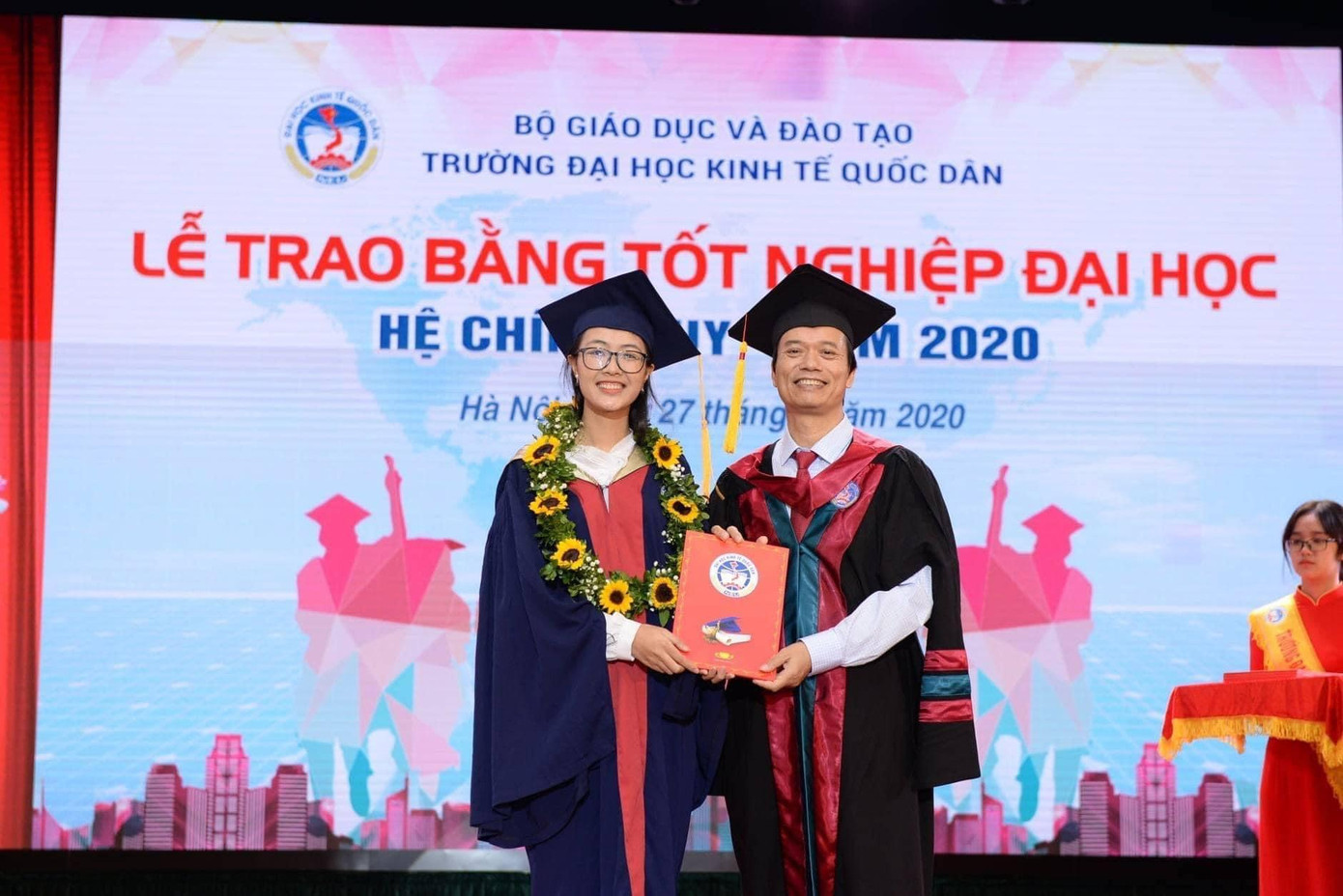 Thanh Tâm - Nữ thủ khoa ngành Kinh tế Phát triển của Đại học Kinh tế Quốc dân.