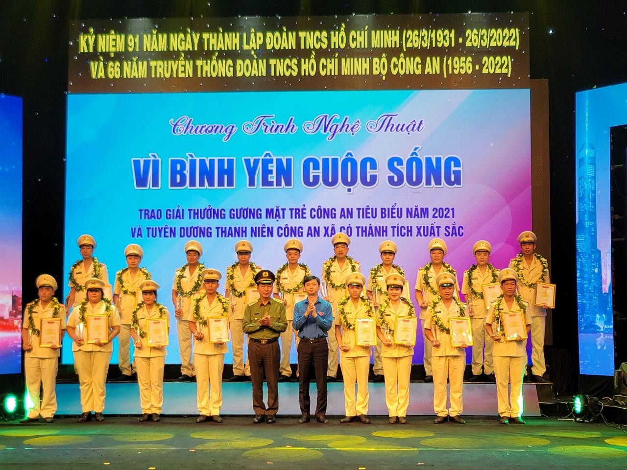 Giải thưởng Gương mặt trẻ Công an tiêu biểu năm 2021.