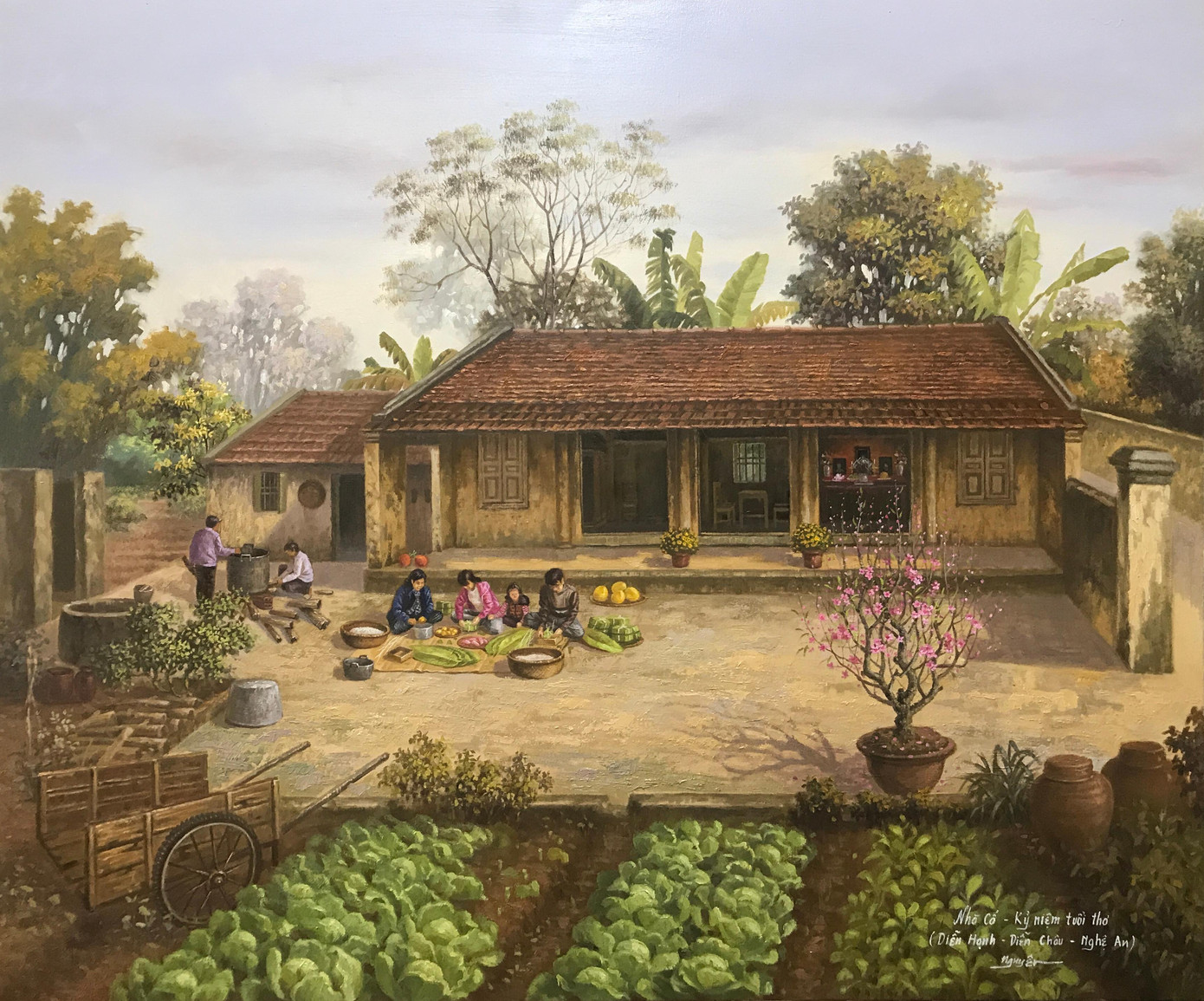 Tác phẩm Tết quê. Tác phẩm Tết quê.