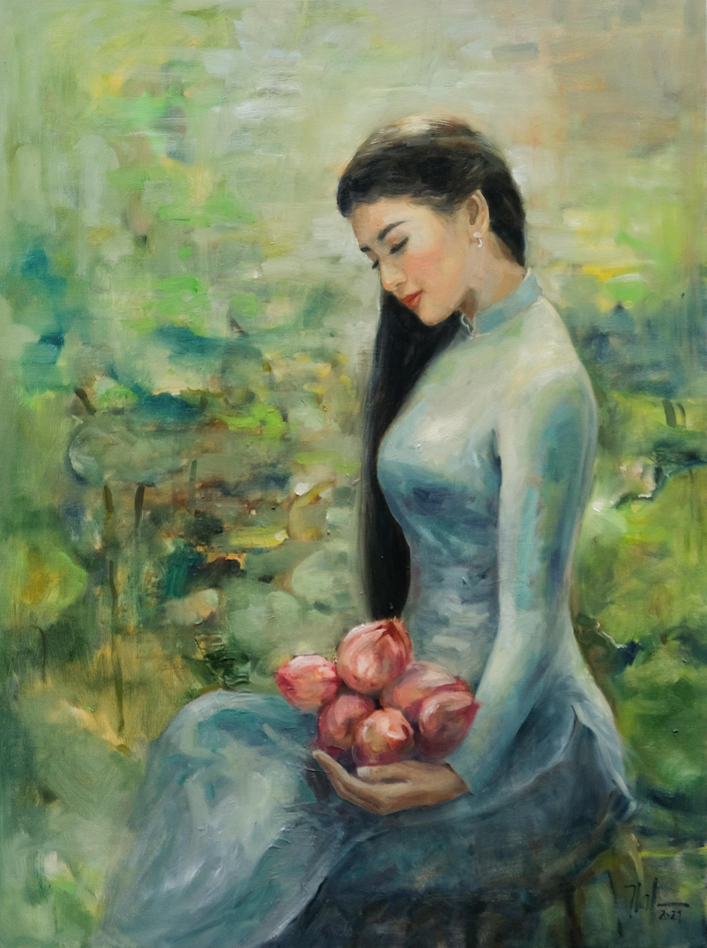 Những nét vẽ của Đức Thành rất nhẹ nhàng nhưng không thiếu phần chân thực.