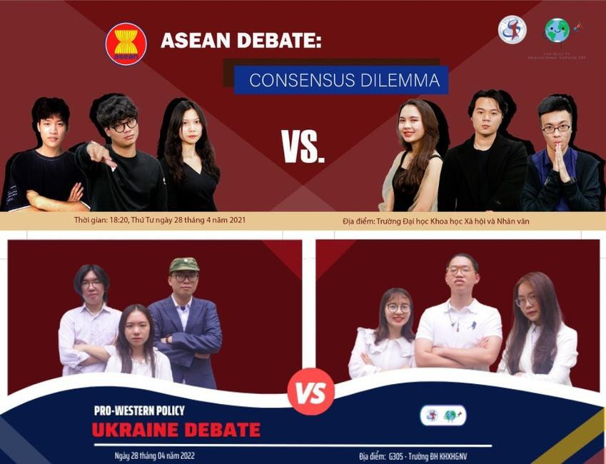 Poster một số sự kiện tranh biện (debate) mà Loa đã tổ chức thành công.