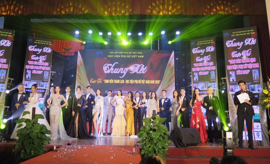 Đêm Chung kết Cuộc thi Sinh viên Thanh lịch Học viện Phụ nữ Việt Nam 2020.